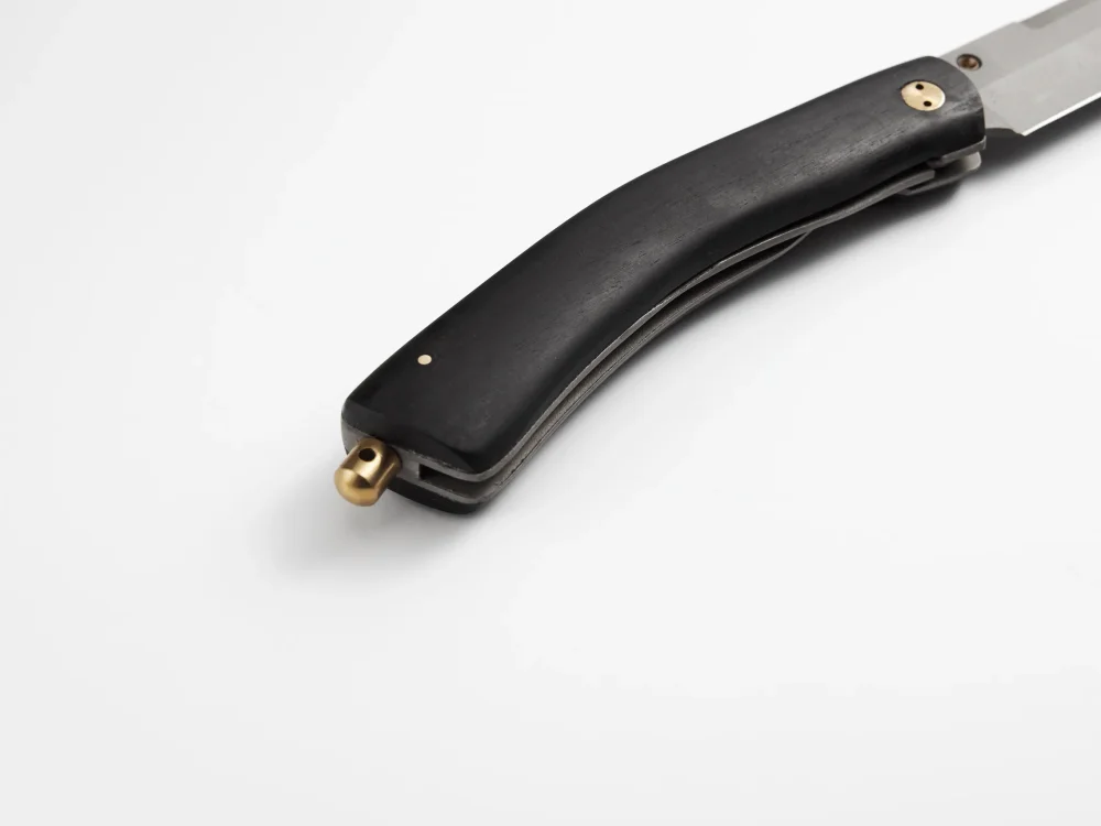 Складной нож "Гриф", сталь Х12МФ, рукоять черный мореный граб