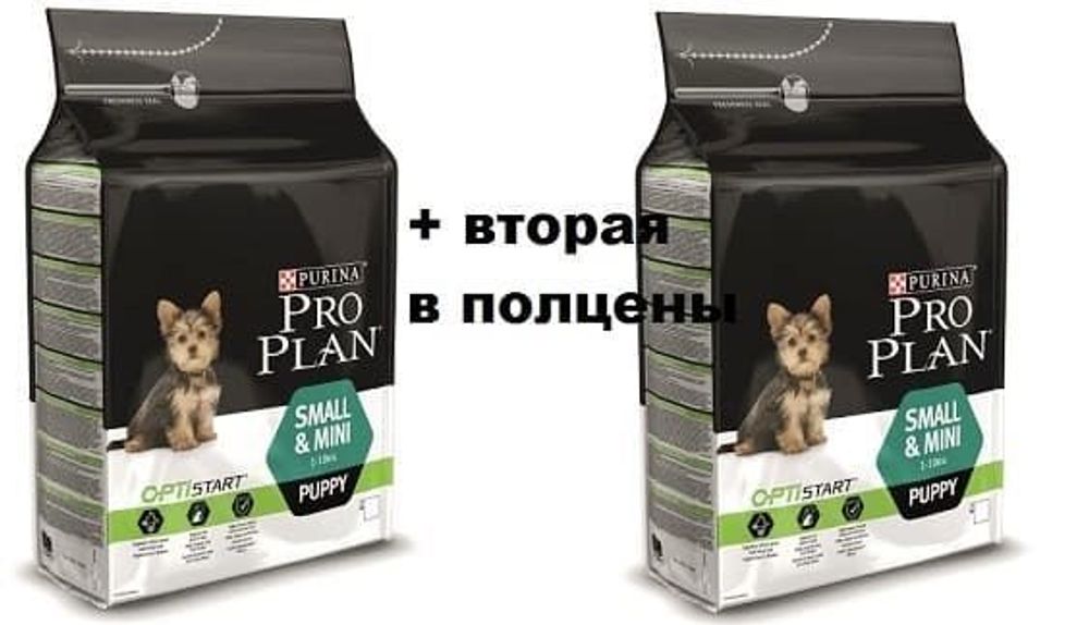 Pro Plan 2х3кг (ll-я -50%) для щенков мелких пород c курицей и рисом