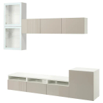 Тумба для ТВ - IKEA BESTÅ/BESTA, 300x42x211 см, серый, Бесто ИКЕА