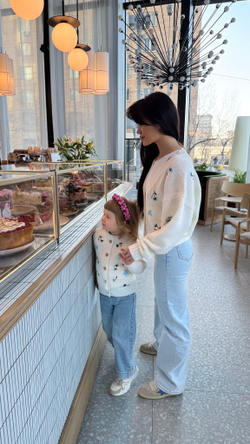 Кардиган с цветами детский