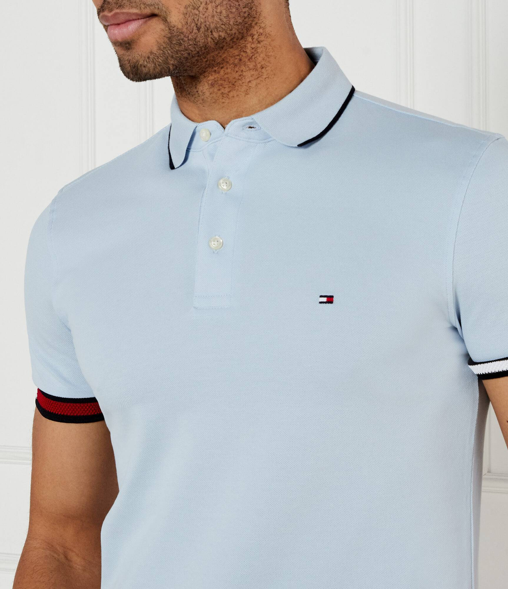 Поло Tommy Hilfiger - голубой(MW0MW38458)