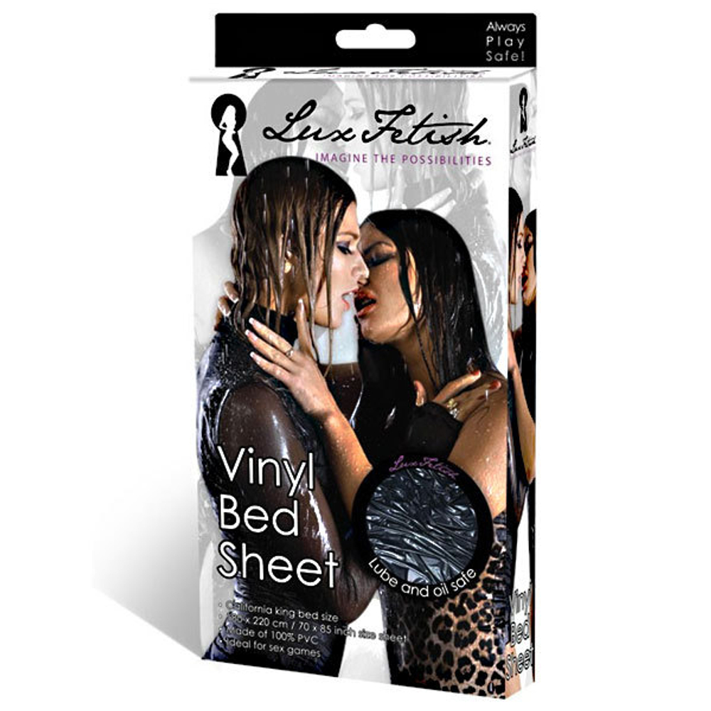 Простынь для эротических игр Lux Fetish – винил, 180×220 см