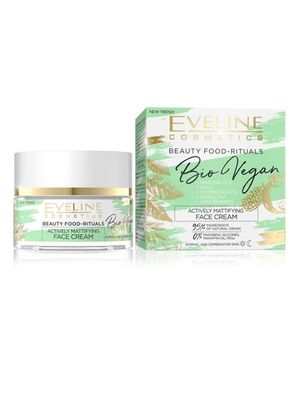 EVELINE.АКТИВНЫЙ МАТИРУЮЩИЙ КРЕМ ДЛЯ ЛИЦА ДНЕВНОЙ/НОЧНОЙ серии BEAUTY FOOD-RITUALS, 50мл