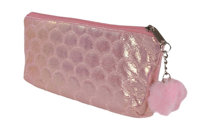 Пенал "Перламутр" с брелком, 19*8,5см, 4 вида микс