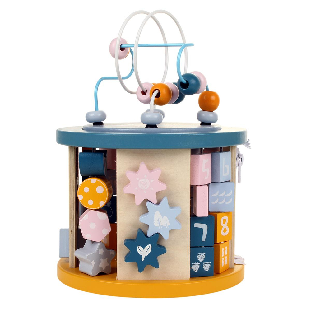 Развивающая игрушка деревянная Бизибокс с лабиринтом, коробка C-41742