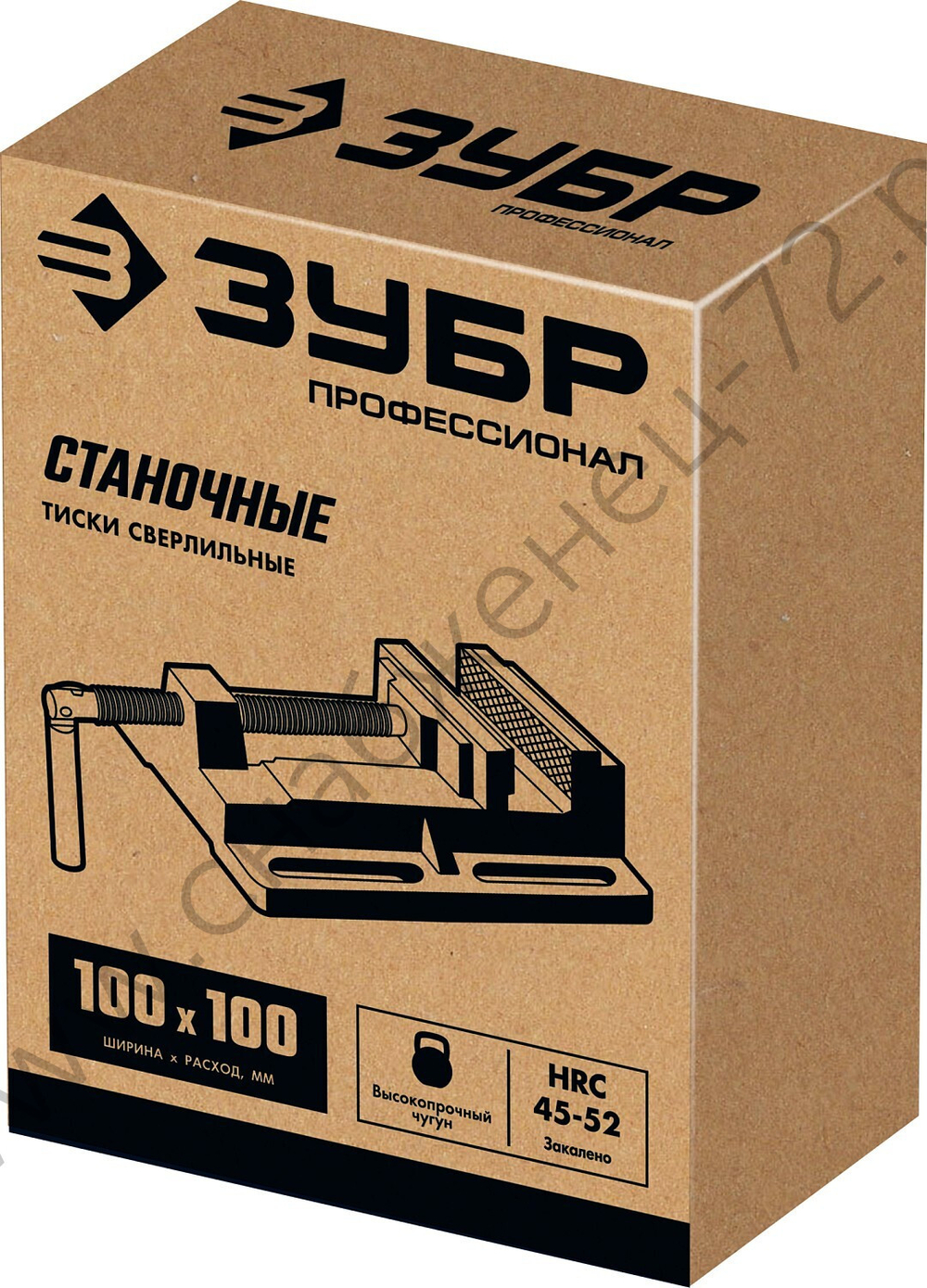 ЗУБР 100 мм, Станочные сверлильные тиски (32721)