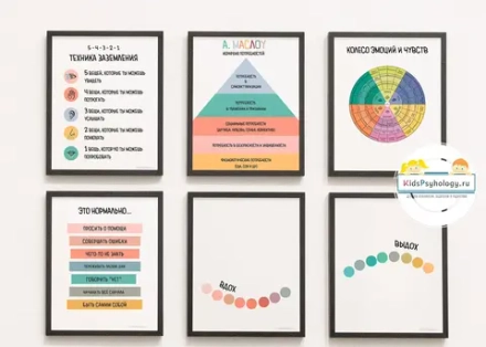 Набор из 6 консультационных плакатов