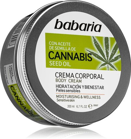 Babaria Cannabis - увлажняющий крем для чувствительной кожи /   200  ml  / GTIN 8410412130028