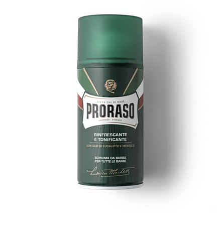 Пена для бритья PRORASO Shaving Foam Освежающая Эвкалипт и Ментол 300 мл