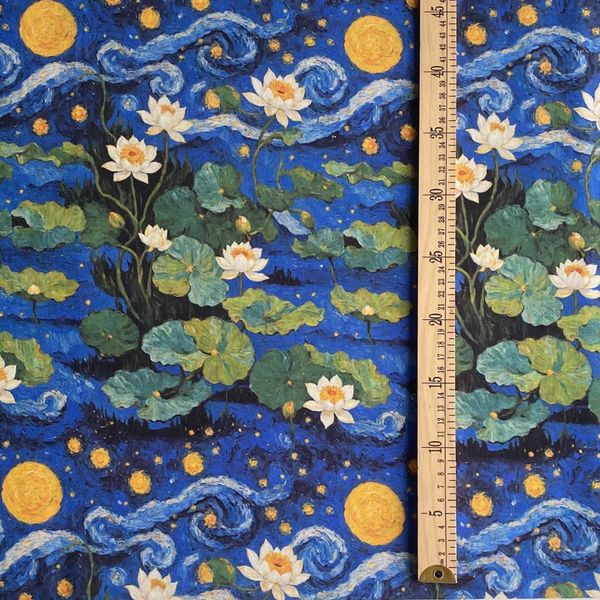 ЛУНА И ЛИЛИИ, отрез 65 см, 100% хлопок Handmade Fabrics 2