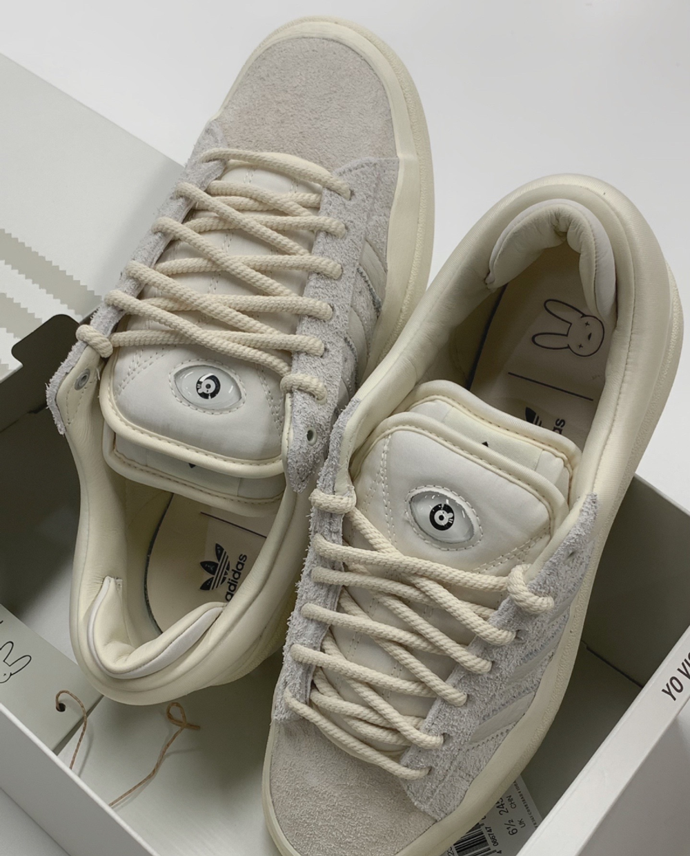 Кроссовки Bad Bunny x adidas Campus 'Cream' FZ5823