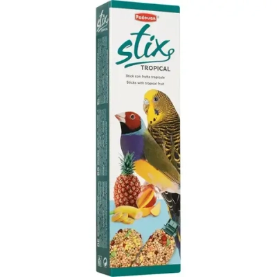 Padovan stix tropical лакомство для попугаев и экзотических птиц фруктовое - 80 г