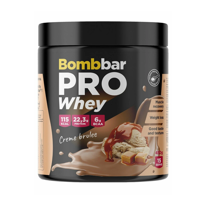 Протеин &quot;Крем-брюле&quot;, Whey Protein Pro Crème Brulee, Bombbar, 450 г