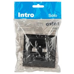 Розетка Intro Solo 4-304-05 информационная 2хRJ45, СУ, антрацит