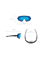 Очки Matrix / Зеркальный синий