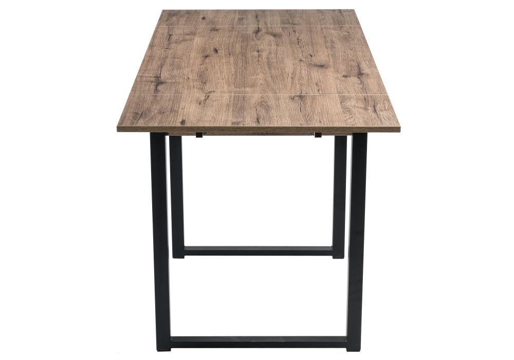 Стол Форли 90(150)х67х77 дуб велингтон / черный матовый