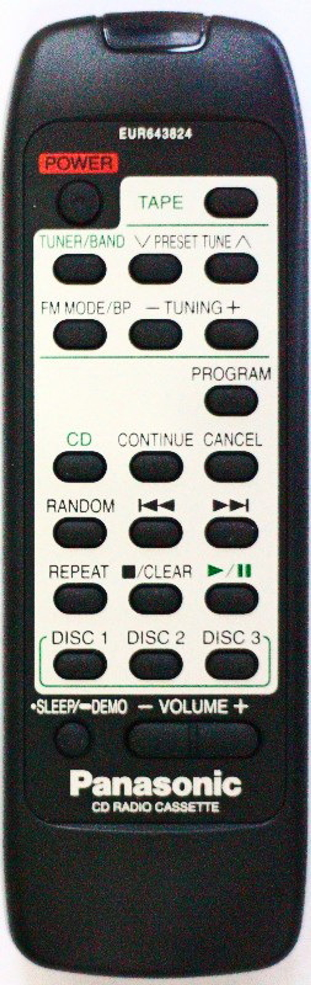 Пульт для PANASONIC EUR643824 ориг
