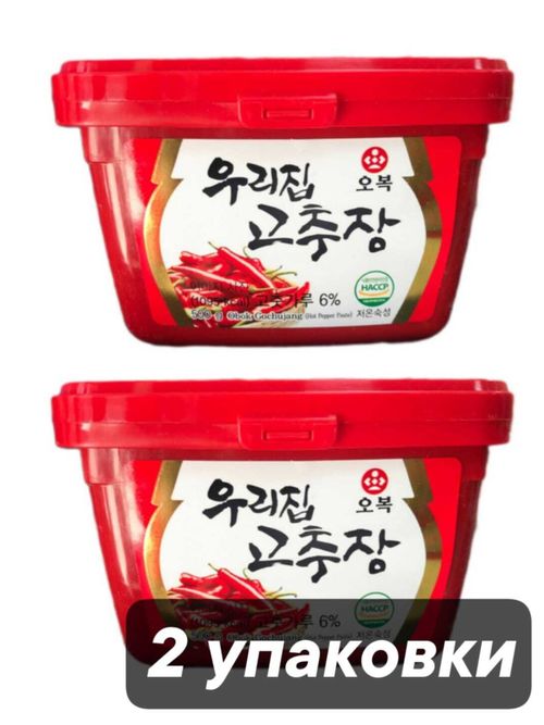 Перцовая паста Obok Soybean Paste Кочудян 500 г, 2 шт