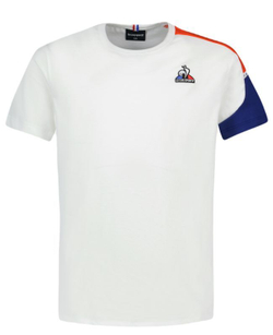 Футболка для мальчика теннисная Le Coq SAISON Tee Short Sleeve N°1 SS23 - new optical white