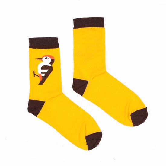 Носки ЗАПОРОЖЕЦ Дятел женские Оранжевый