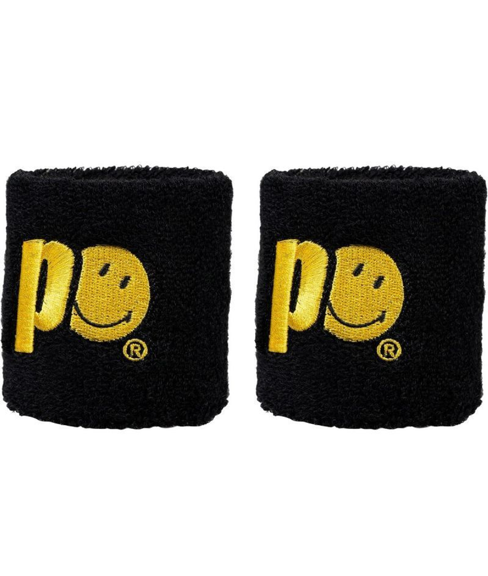 Теннисные напульсники Prince X Smiley Wristband Short 2P - black