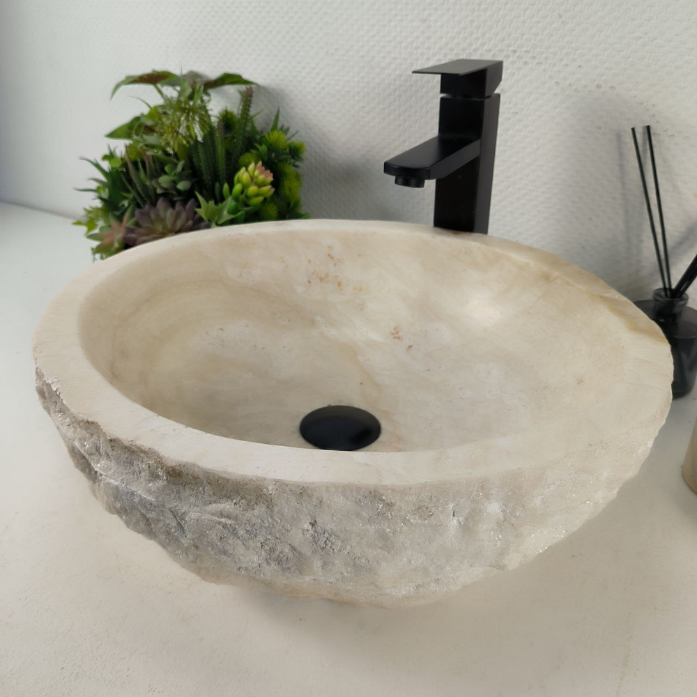Раковина из оникса Erozy White EO-64375 45*40*15 0213