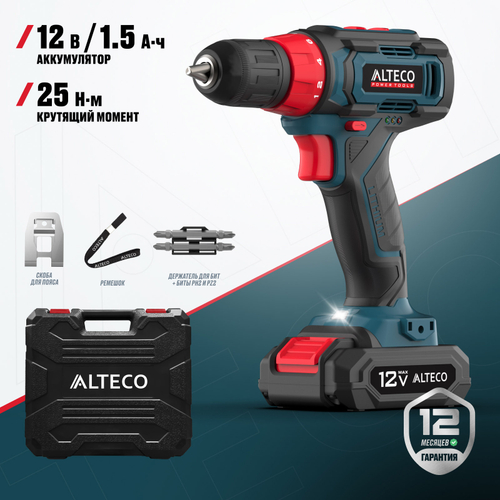 Аккумуляторная дрель-шуруповерт ALTECO CD 12-25