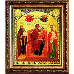 Экономисса (Домостроительница). Икона Божьей матери на холсте.