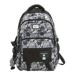 KAKAXI Nylon Backpack Laptop Bag Regular Unisex Black/Light Blue/Dark Blue/White