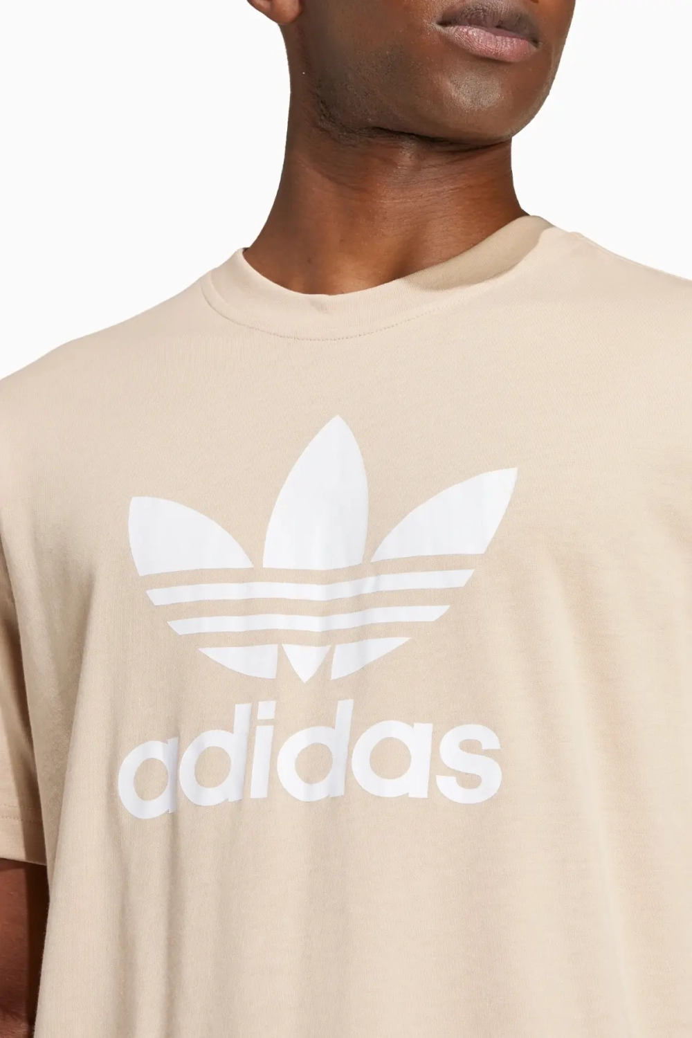 Футболка adidas Adicolor Trefoil - Бежевый