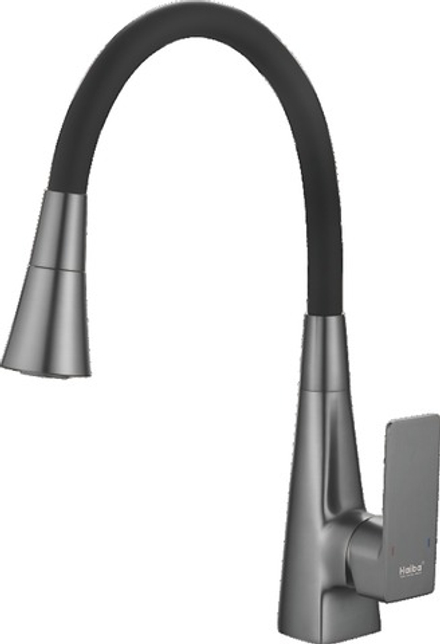 Смеситель для кухни с гибким изливом HAIBA HB73823-3 графит