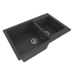 Мойка ML-GMS13 СТАНДАРТ двухчашевая, черный (308), 767*502*190мм