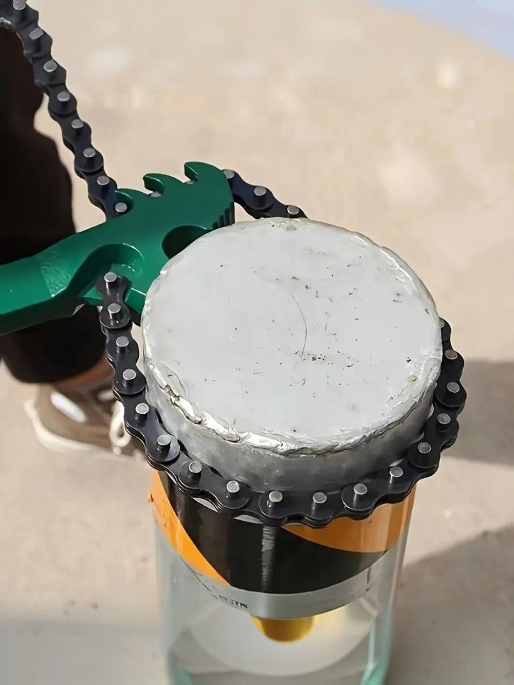 Ключ для масляного фильтра / резьбовых соединений / труб и фитингов 25-120 мм ЦЕПНОЙ