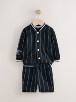 Бомбер и шорты в комплекте для мальчика Next E60-719, Темно-синий