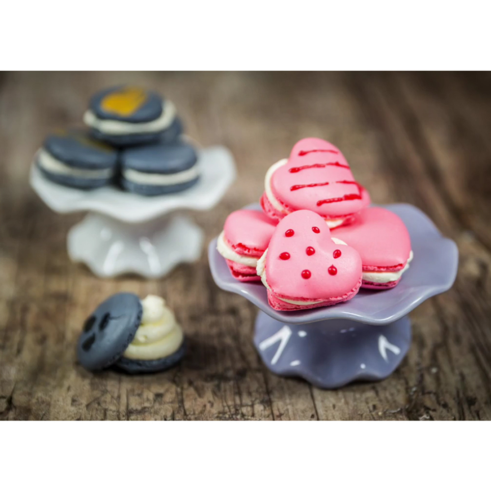 Форма силиконовая для приготовления печенья macaron heart, 30х40 см