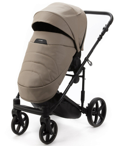 Детская коляска Adamex Zico Deluxe New 2 в 1 ZN-SA09 (ТЕМНО-БЕЖЕВАЯ КОЖА)