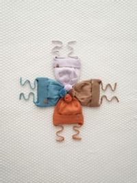 Шапка хлопковая на подкладе "Лаванда" 0+