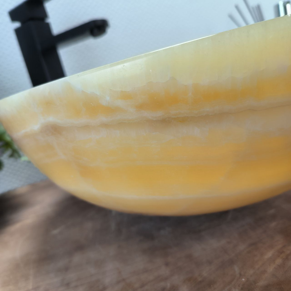 Раковина из оникса Bowl Yellow TinLip BO-62854 40*40*15 40