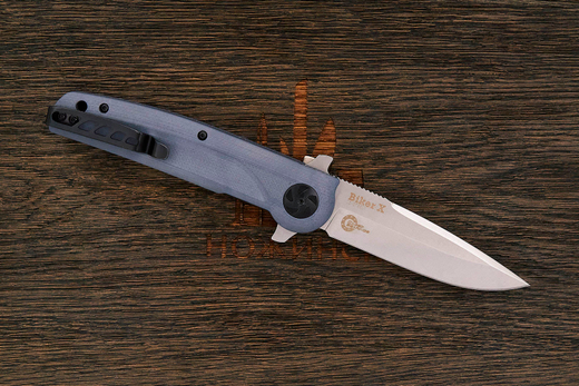 Нож складной Kizlyar Supreme Biker-X, клинок 89мм, сталь D2