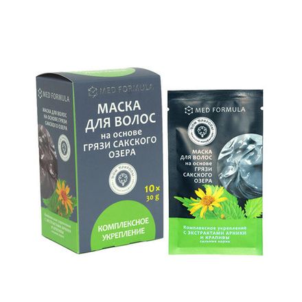 Маска для волос с грязью Сакского озера "Комплексное укрепление"