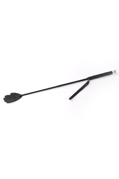 Стек кожаный с окончанием в форме ладони (черный) (Цвет: черный)