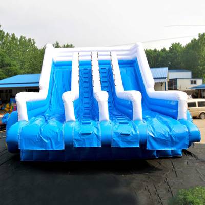 Надувная водная горка для бассейна «Голубая волна», 9*6*5 м