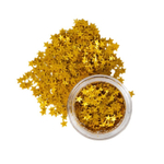 Глиттер пищевой фигурный «Звёзды», золотые