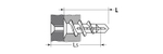 Дюбель нейлоновый, тип ″Дрива″ со сверлом, для гипсокартона, с оцинкованным саморезом, 33 мм, 4 шт, ЗУБР