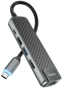 USB-C Hub для MacBook 5-в-1, Hoco HB23