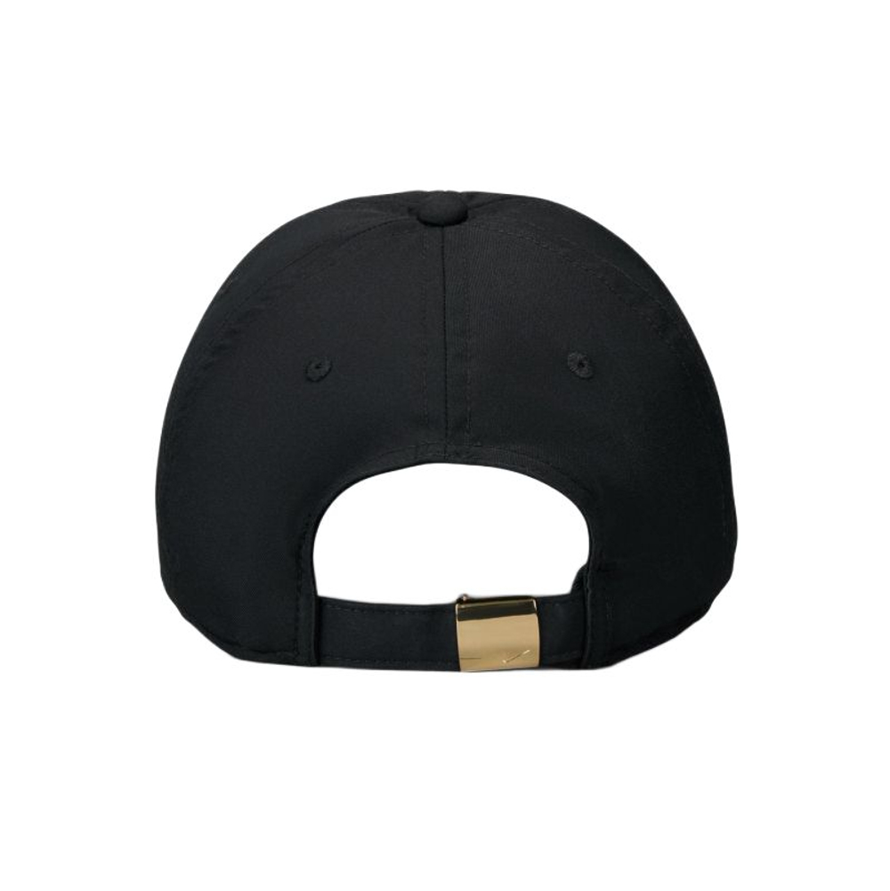 Теннисная кепка Nike Dri-Fit Club Unstructured Metal Swoosh - black/metalic gold