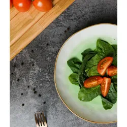 Салатник 450 мл d 21,5 см h3,8 см зеленый фарфор "The Sun Eco" P.L. Proff Cuisine [6]