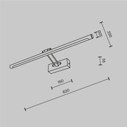 Бра Maytoni   MIR267WL-L14CH3K