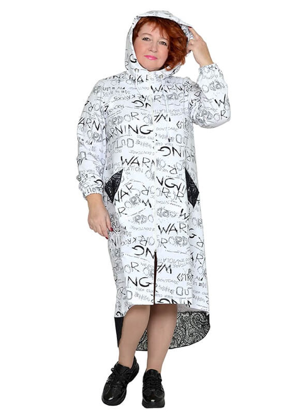 Удлиненная толстовка из футера Гринвич