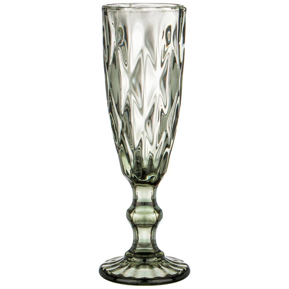 НАБОР БОКАЛОВ ДЛЯ ШАМПАНСКОГО "РОМБО" 6ШТ. СЕРИЯ "MUZA COLOR" 150МЛ. / В=20 СМ. (КОР=4НАБ.)